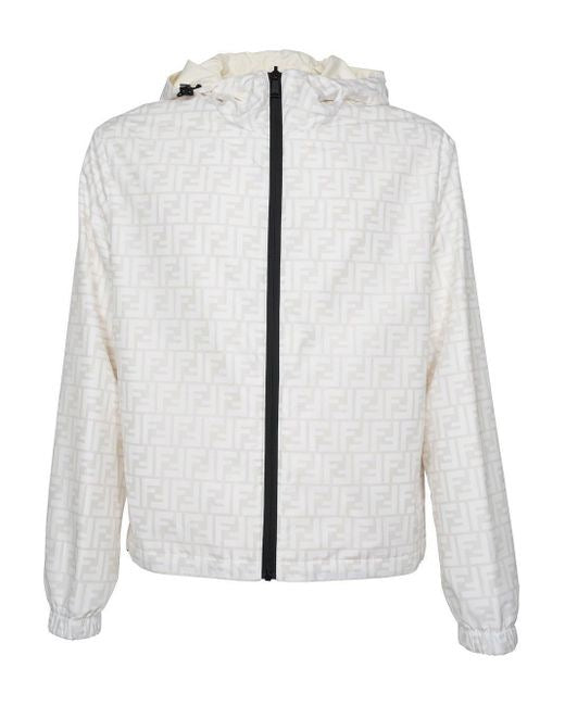 Fendi Reversible Windbreaker White/Cream