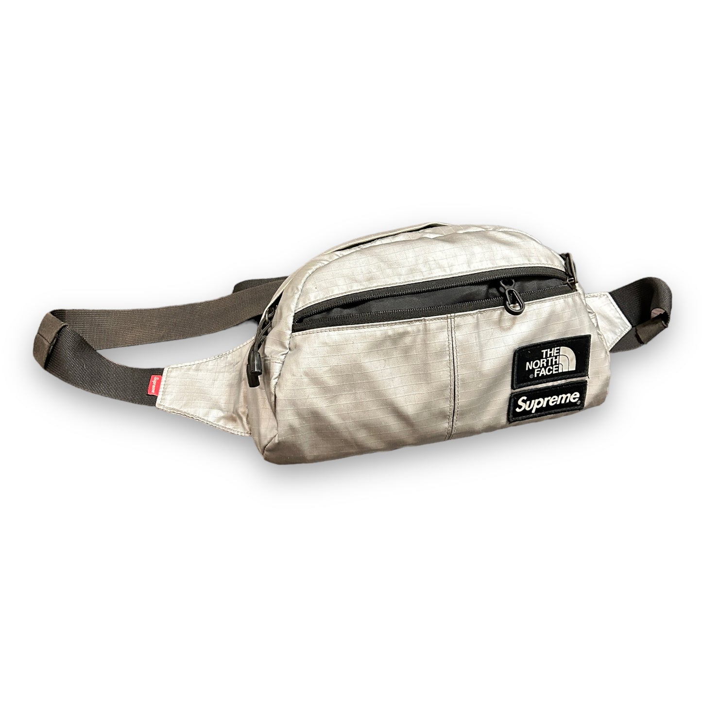 supreme x TNF bag, black and sliver, O/S