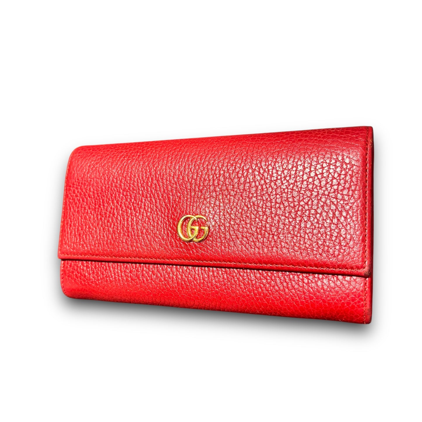 GUCCI purse, Marmont GG Leather Continental Large Purse Wallet Red Women