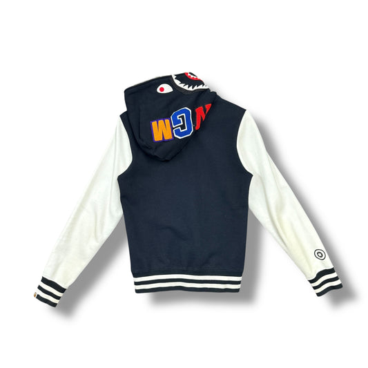 a bathing ape full zip jacket, black, small relaxed