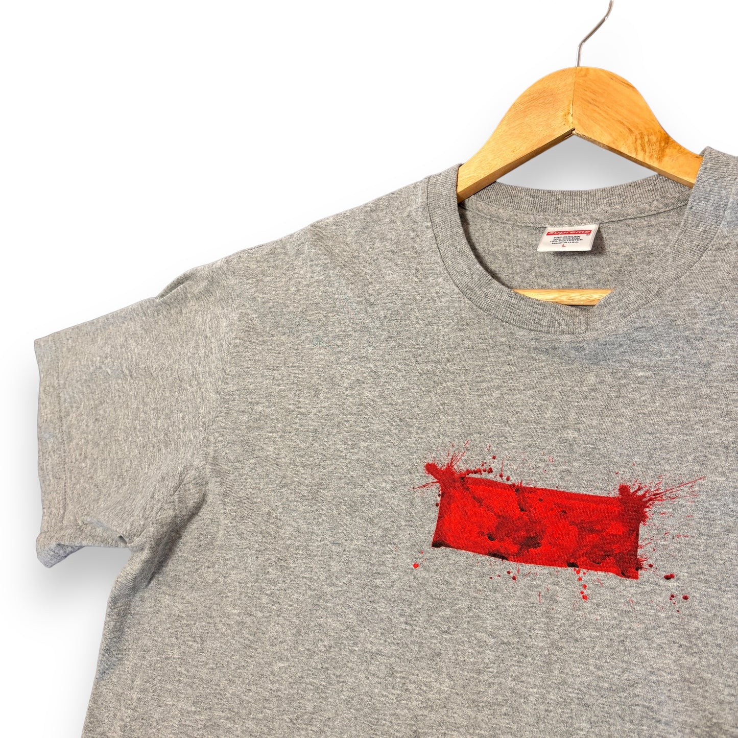 Supreme x Ralph Steadman Box Logo , grey, t-shirt