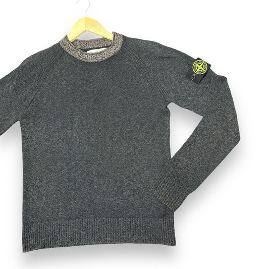 Stone island jumper knitted, black, small, slim fit