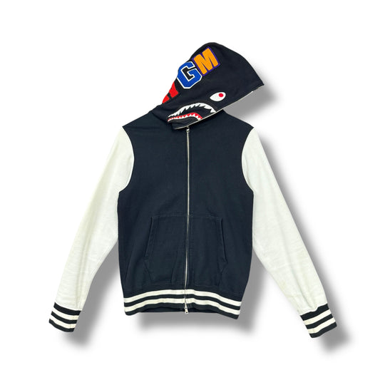 a bathing ape full zip jacket, black, small relaxed
