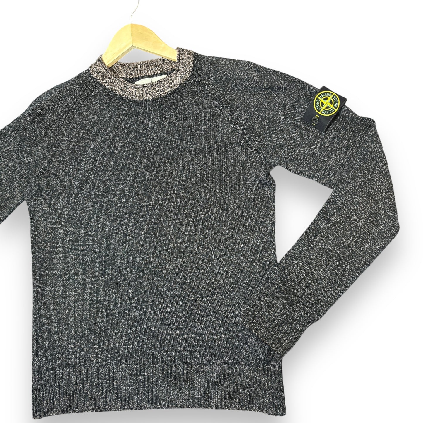 Stone island jumper knitted, black, small, slim fit