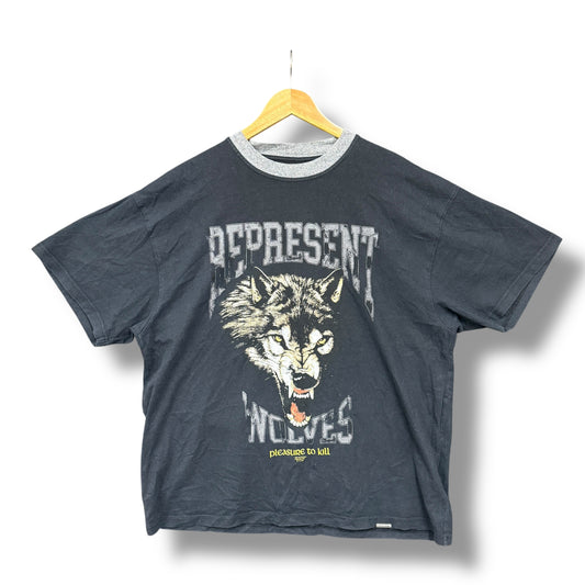 Represent 'pleasure to kill' t-shirt, oversized large