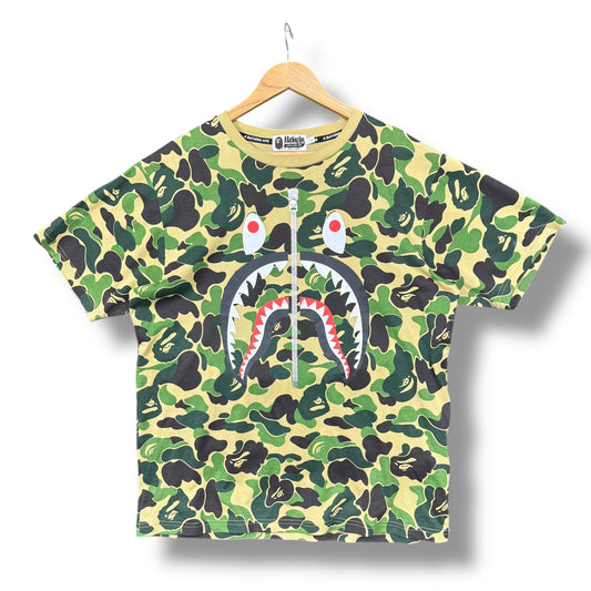 A bathing ape T-shirt, large, green shark