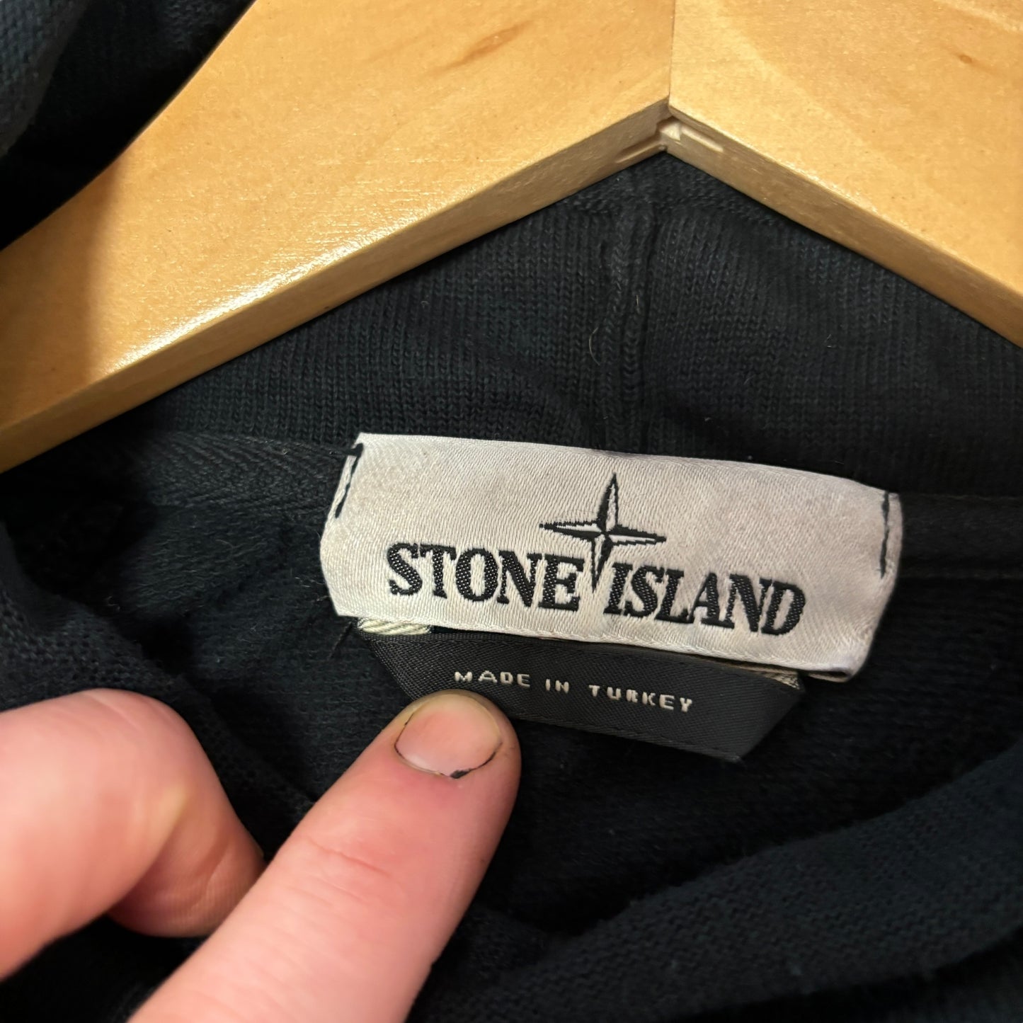 Stone island jumper, black, large, italian cut