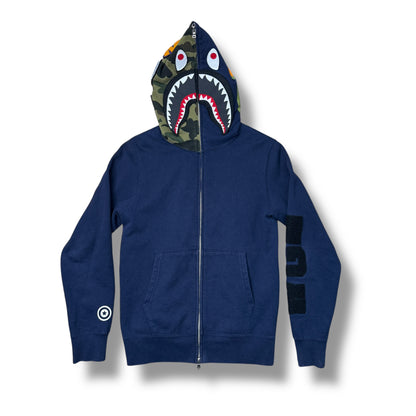 A Bathing Ape full zip jacket, Hood Design, Blue, Medium