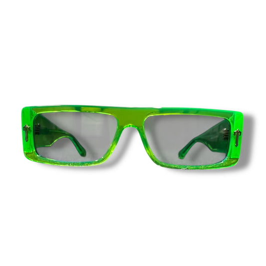 Trapstar Decoded Acetate Sunglasses, Green