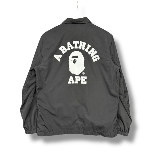 a bathing ape coach jacket, relaxed small, black