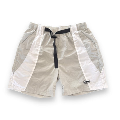 Corteiz shorts, grey & white, adjustable large