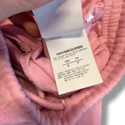 Off-white jogger, small relaxed, pink