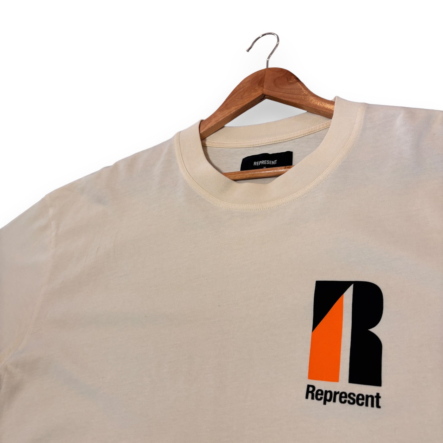 represent t-shirt, extra large, white, oversized