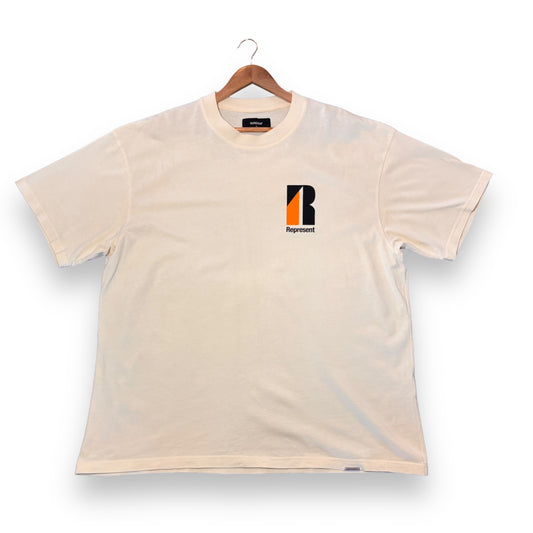 represent t-shirt, extra large, white, oversized