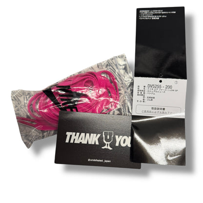 Air Force 1 x Undefeated, Low Pink Prime, 8 uk