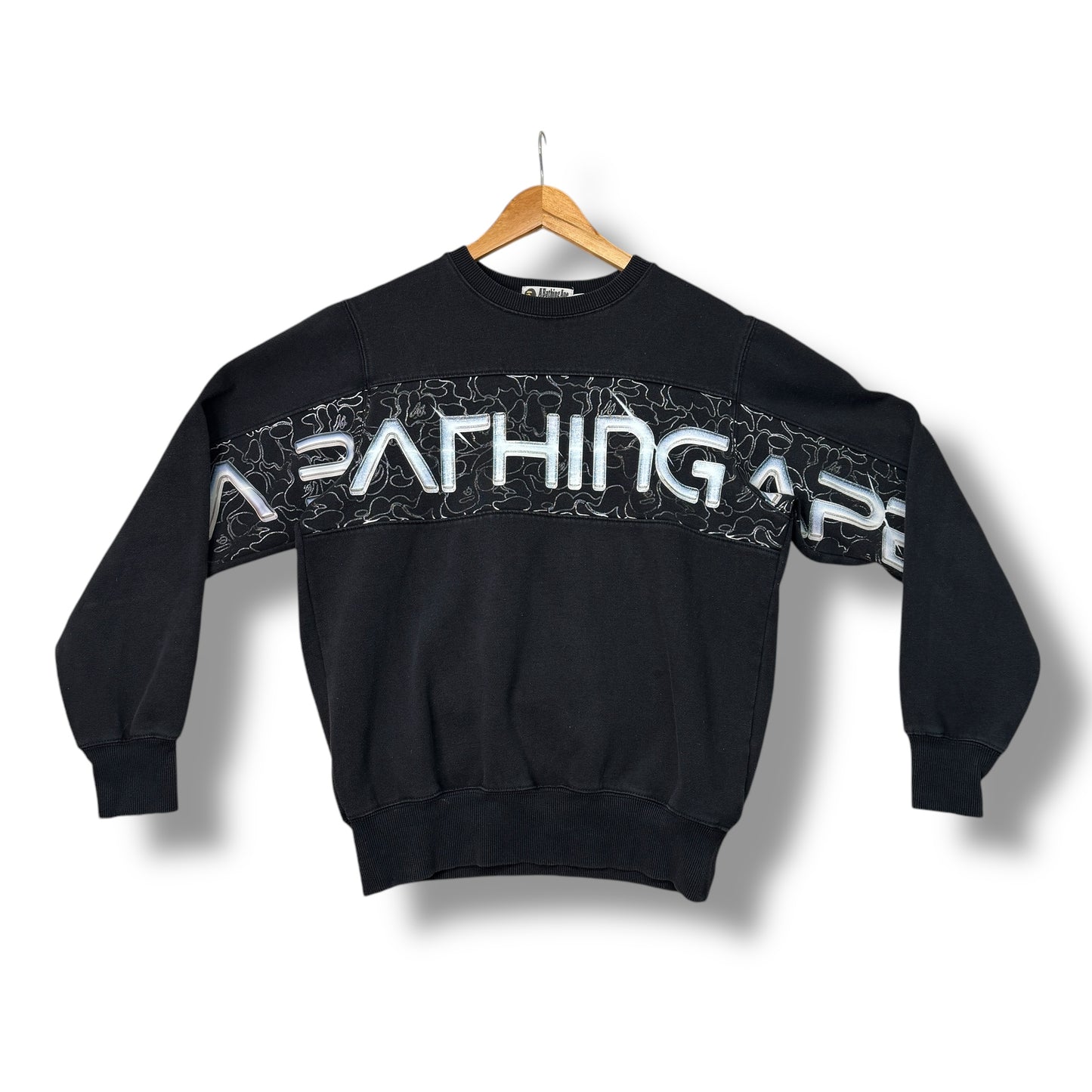 A Bathing Ape Jumper, Front Design, Black, Medium