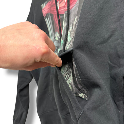 Off White Hoodie, Black, Small oversized