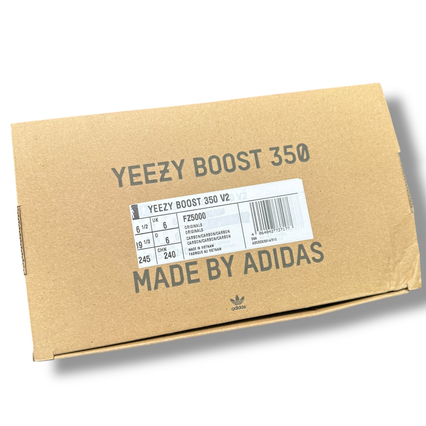 Yeezy 350, "Carbon", Black, 6 UK