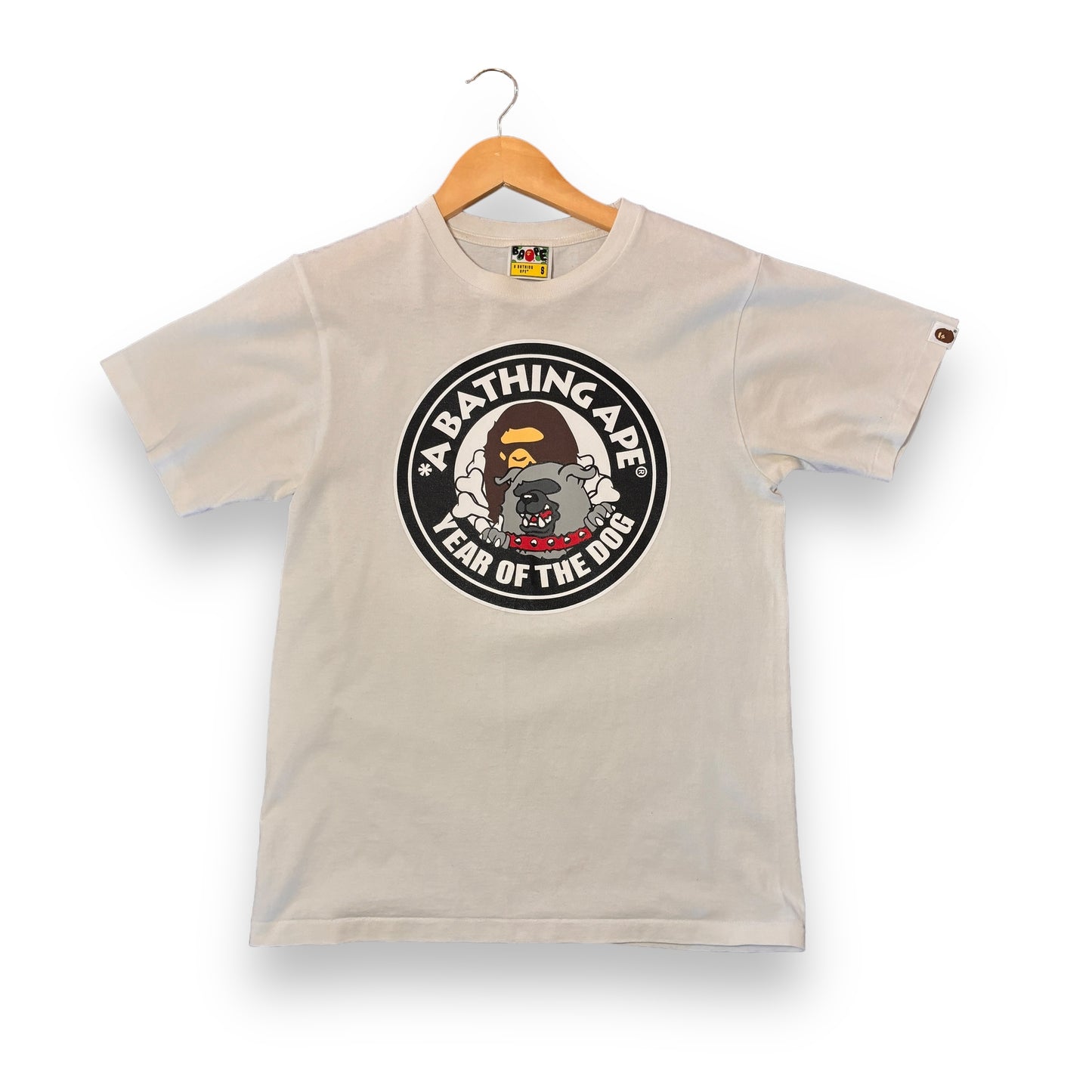 A bathing ape T-shirt, small, white and black