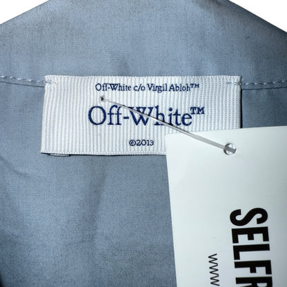 Off-White short sleeve shirt, oversized small, blue