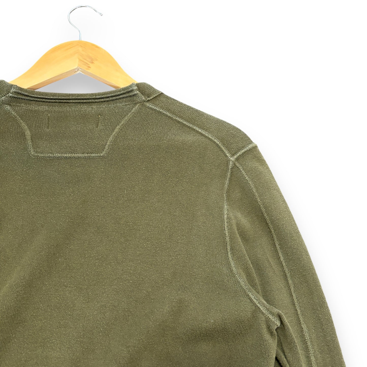 Stone island V jumper knitted, green, medium, relaxed fit