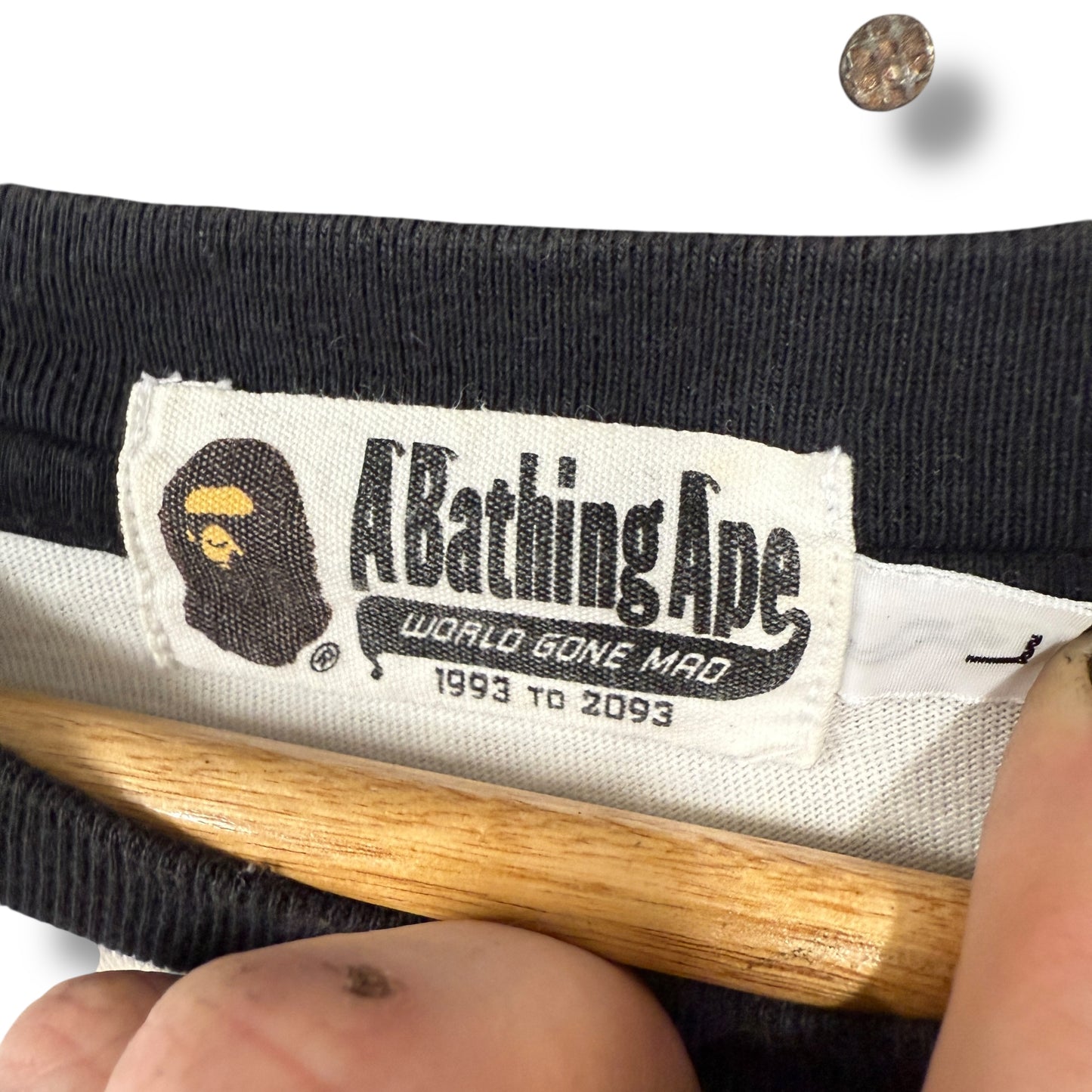 A BATHING APE T-Shirt, black, large relaxed