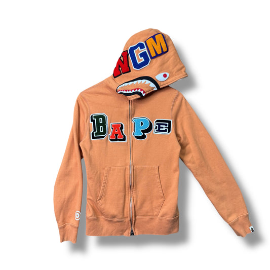 A BATHING APE Hoodie, Orange, Hood Design, Medium