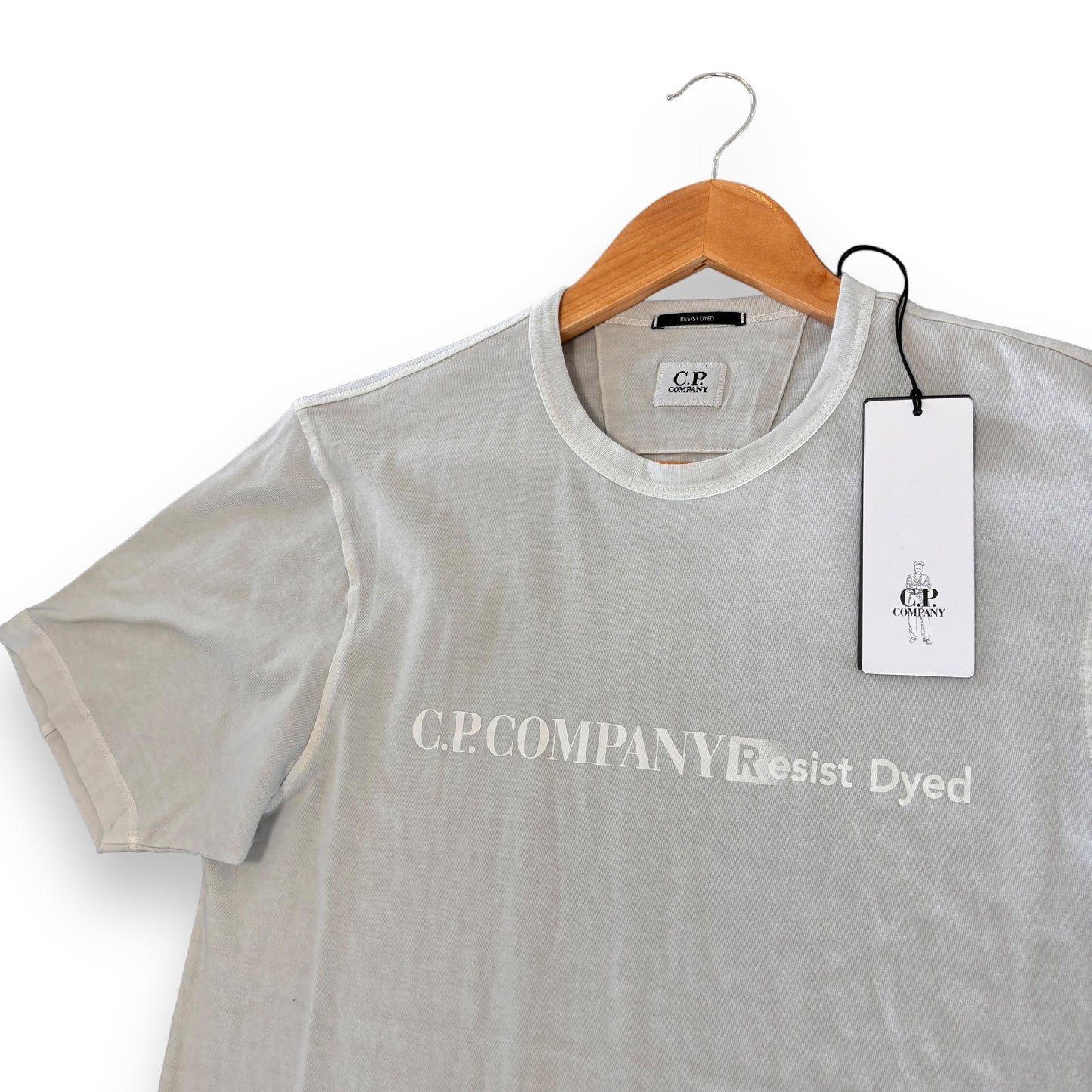 CP company t-shirt, resist dyed, grey, XS