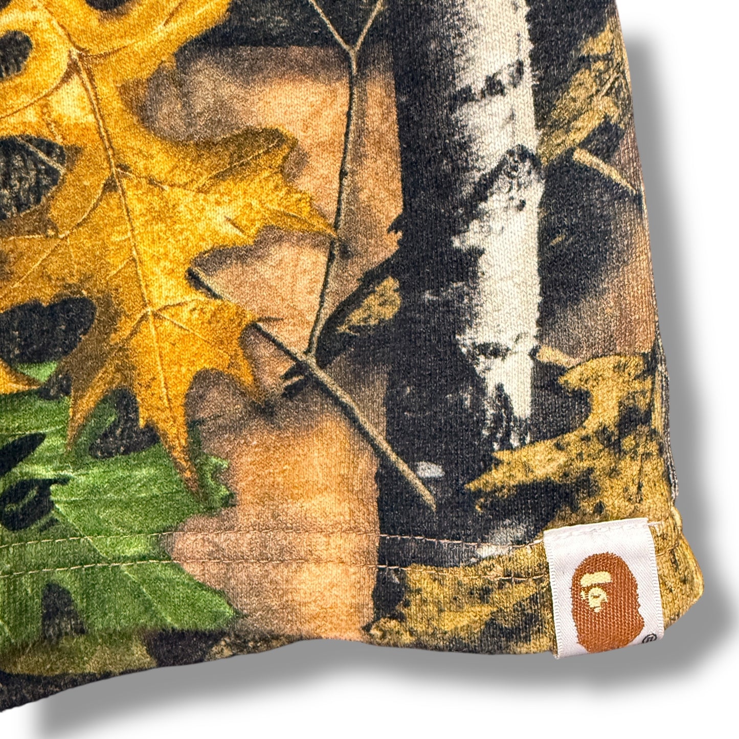 A bathing ape shorts, camo, medium relaxed