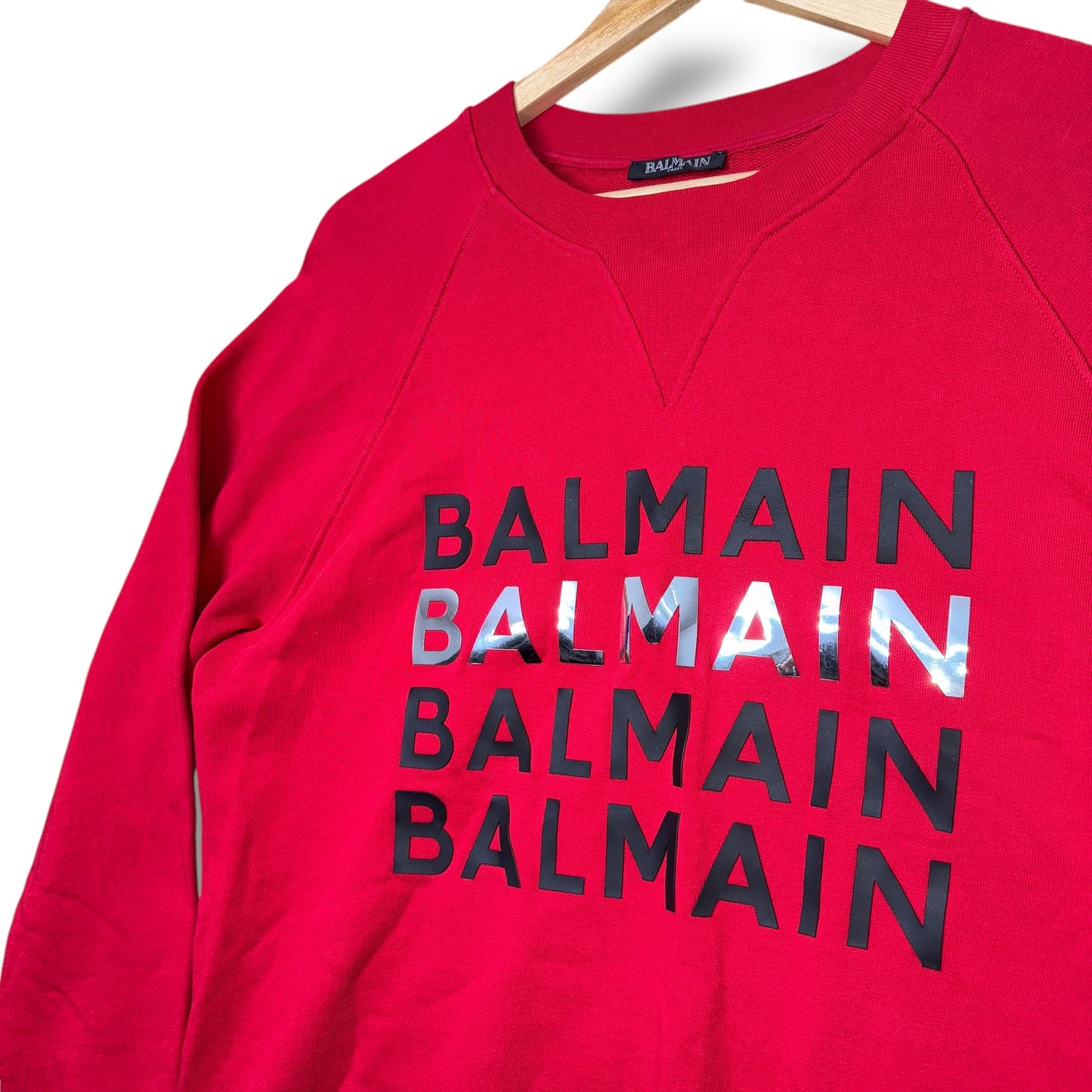 Balmain Jumper, Large, Red