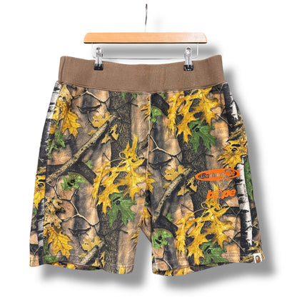 A bathing ape shorts, camo, medium relaxed
