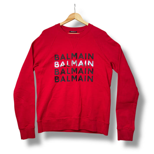 Balmain Jumper, Large, Red