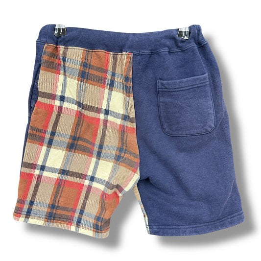 a bathing ape shorts, navy & multi, child 12