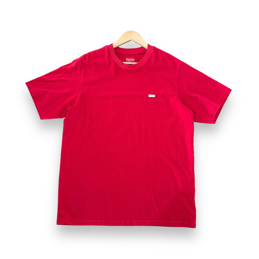 Supreme reflective mini box logo t-shirt, large, red