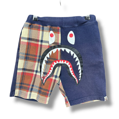 a bathing ape shorts, navy & multi, child 12