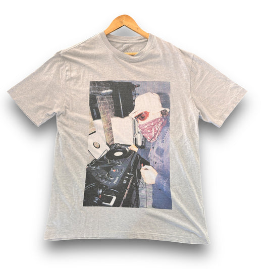 Palace, T-shirt, grey, graphic print, large