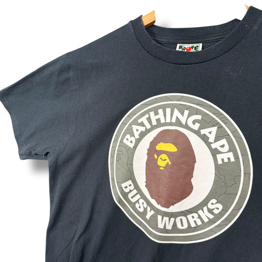 A bathing ape T-shirt, medium, black and green