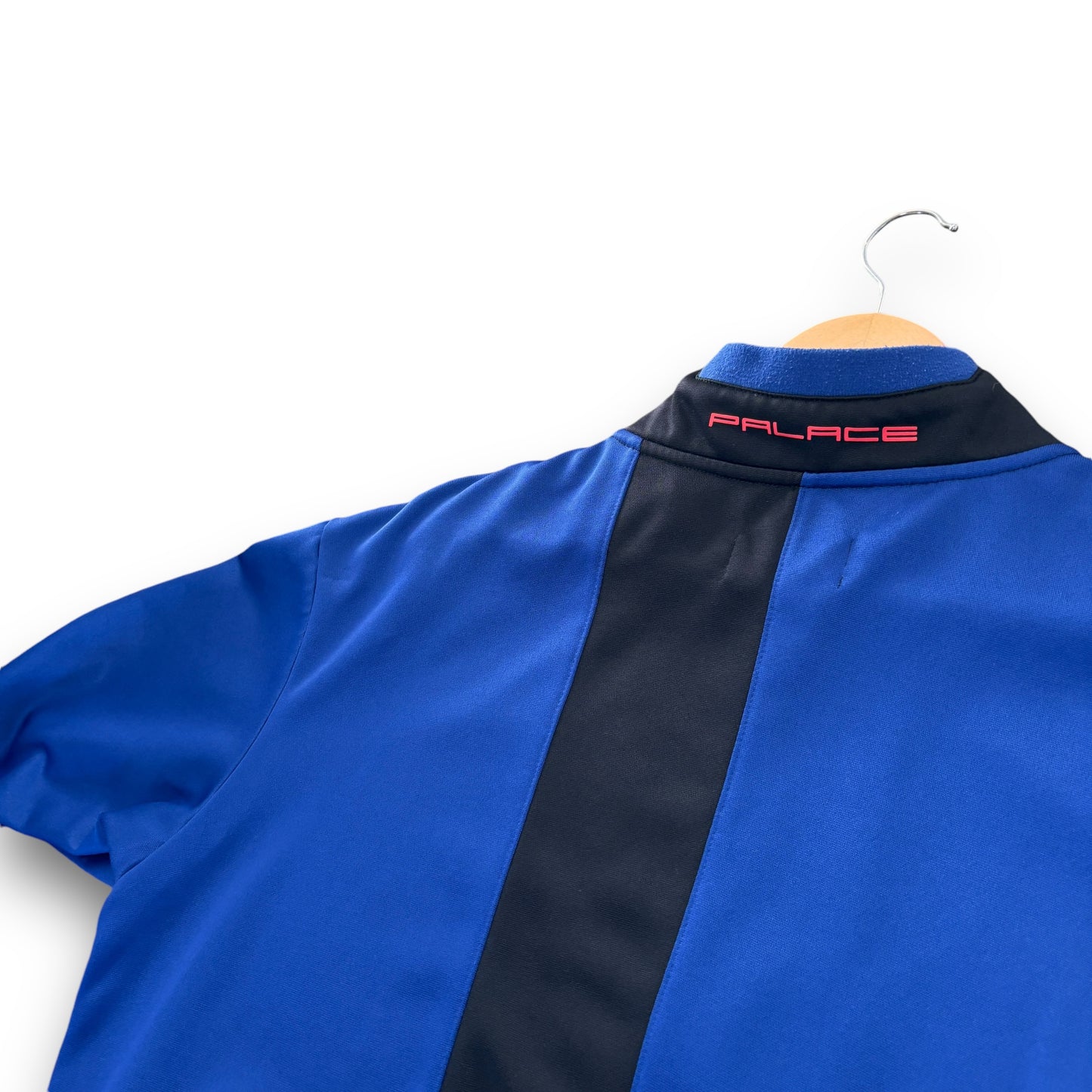 Palace jacket, large, blue and black