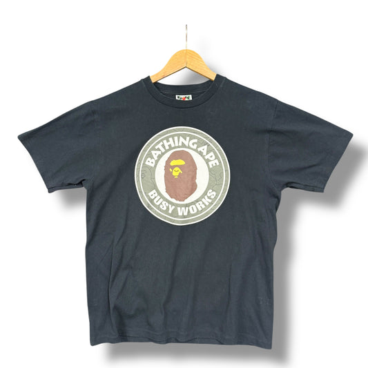 A bathing ape T-shirt, medium, black and green