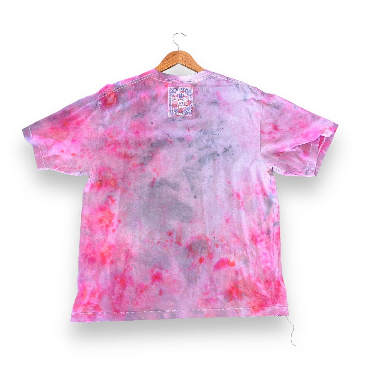 A bathing ape T-shirt, large, pink and white , custom