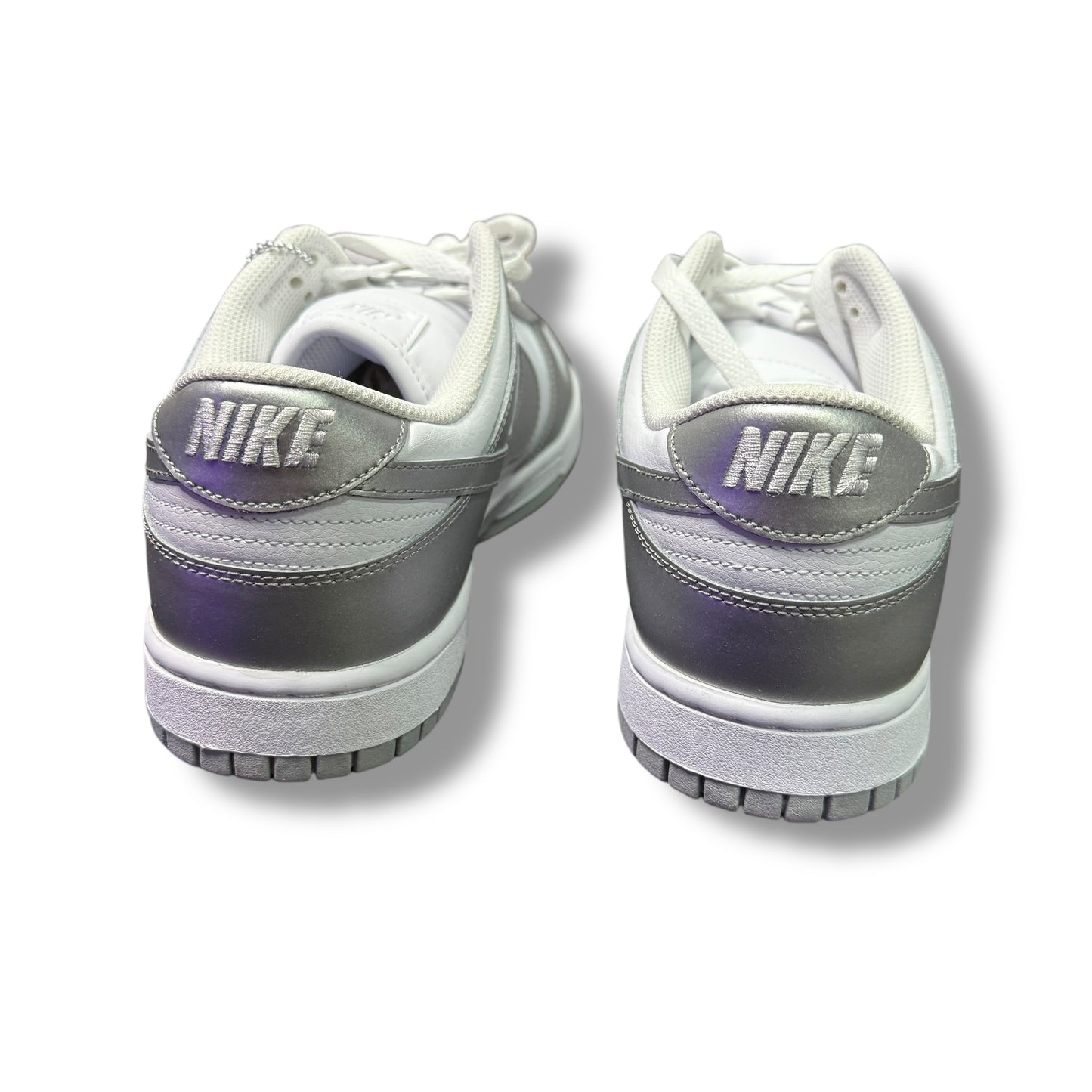 Nike dunk low "metallic silver" grey, 9.5UK