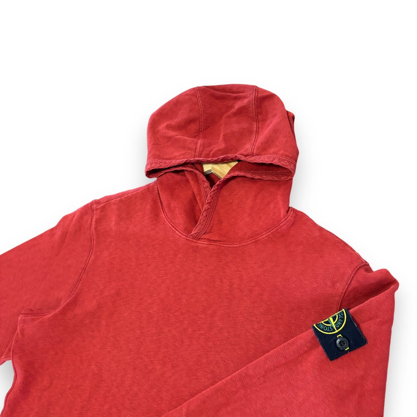 Stone island hoodie, medium, red, relaxed fit