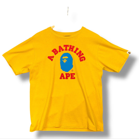 A Bathing Ape T-Shirt, yellow, Front Design, Medium