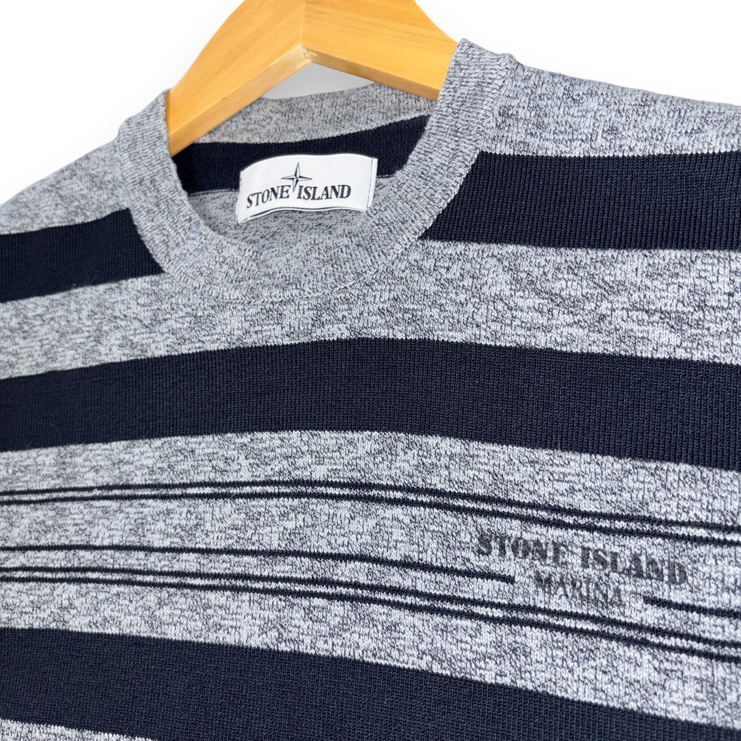 Stone island knitted jumper (thin), striped, small, slim fit