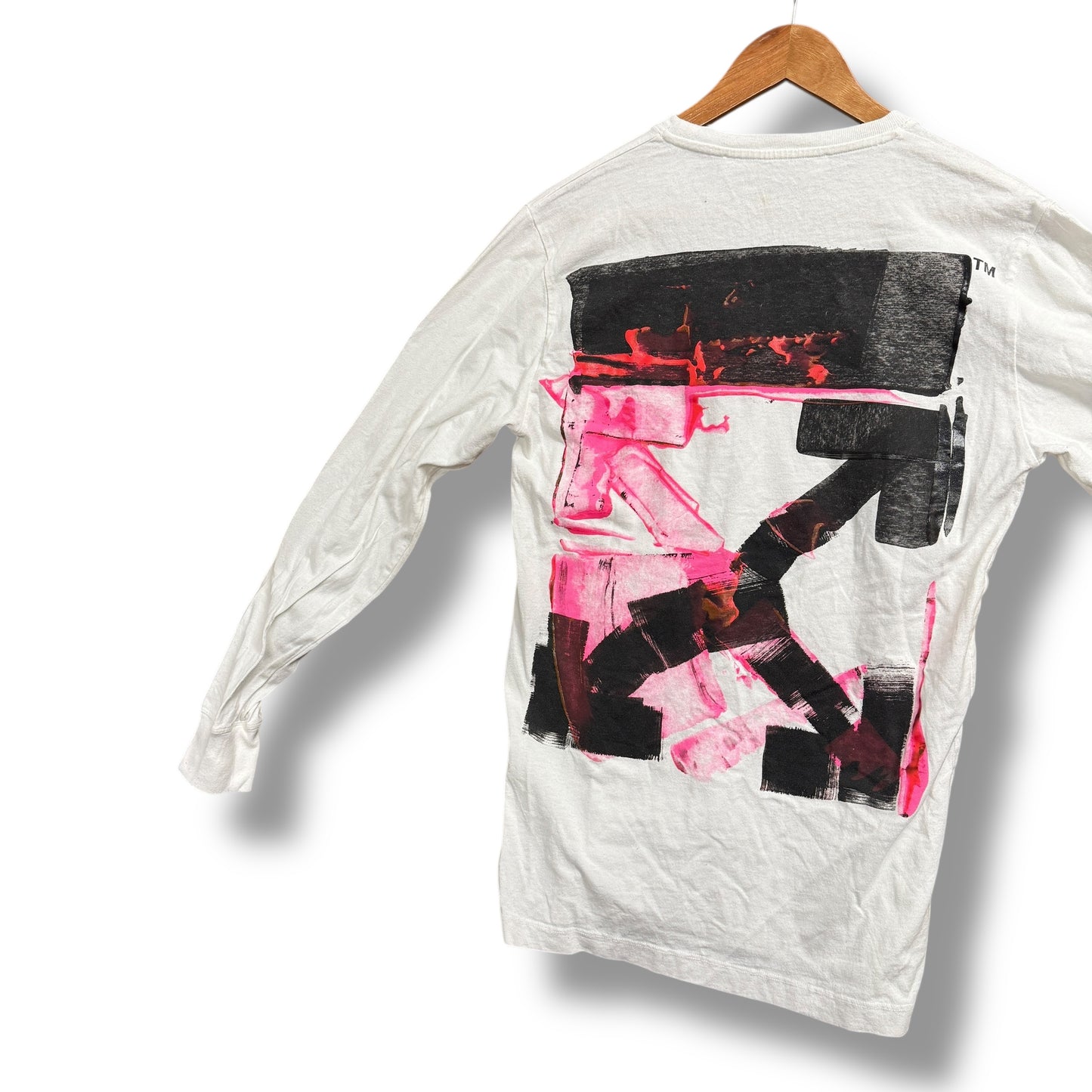 Off-White long sleeve T-Shirt, White & multi , medium