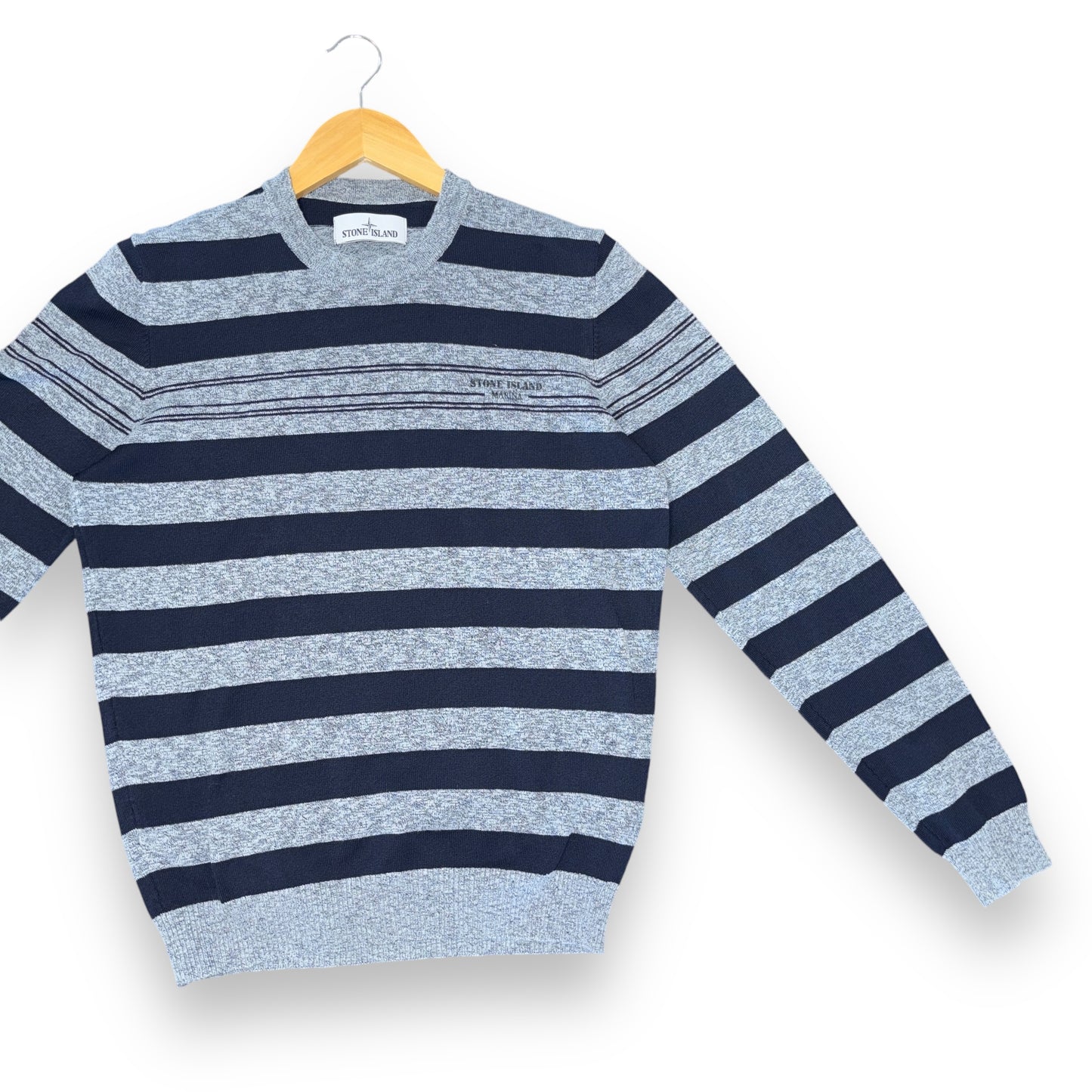 Stone island knitted jumper (thin), striped, small, slim fit