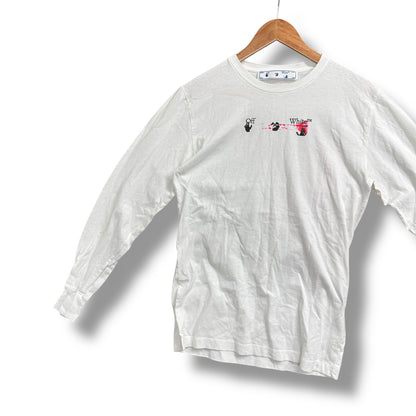 Off-White long sleeve T-Shirt, White & multi , medium