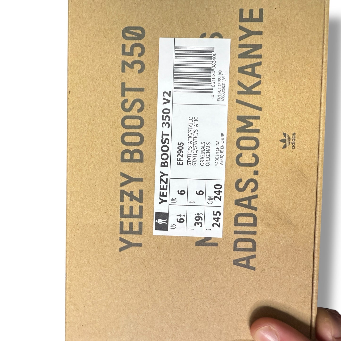 Yeezy 350, "Static", White, 6 UK