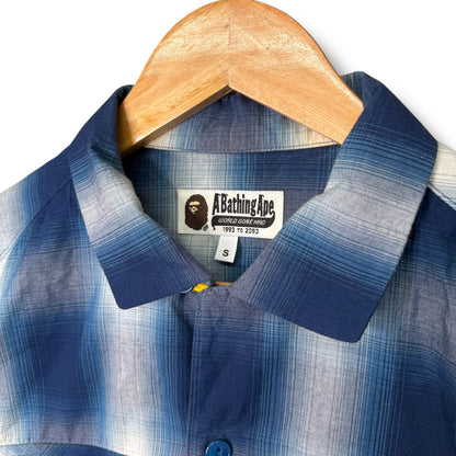 A BATHING APE Shirt, Arm Design, Blue, Medium