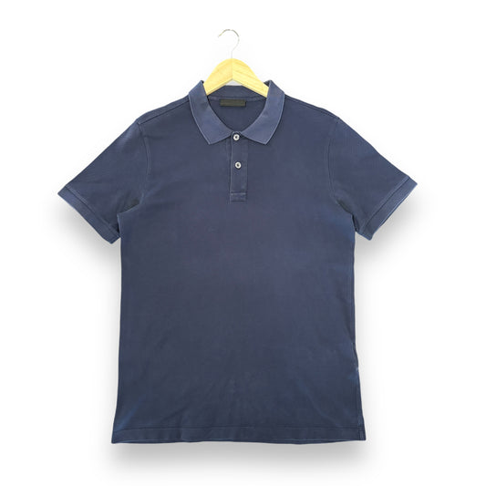 Prada polo shirt, navy, medium, oversized